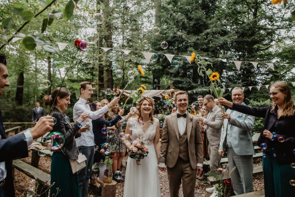 Waldhochzeit 
Hochzeitsfotografin Dortmund
Herbsthochzeit